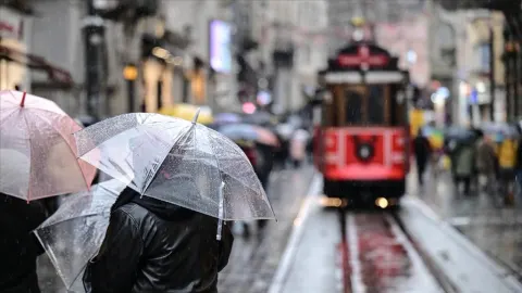 11 il için "sarı" uyarı: Kuvvetli yağışa dikkat