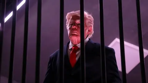 ABD Başkanı Trump, İran'da "sembolik" olarak hapishaneye atıldı