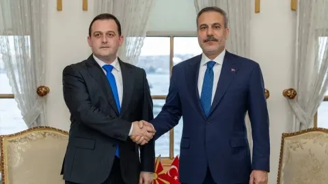 Bakan Fidan, Kuzey Makedonya Devlet Bakanı Zeynula'yı İstanbul'da kabul etti