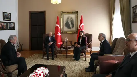 DEM Parti heyetinden Bahçeli'ye ziyaret