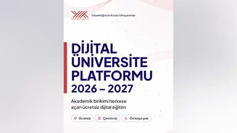 Dijital Üniversite Platformu için başvuru süresi 26 Ekim'e uzatıldı