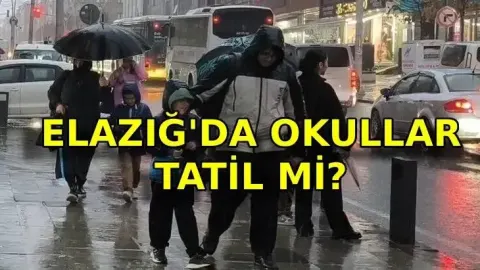 ELAZIĞ'DA OKULLAR TATİL Mİ SON DAKİKA GELİŞMELERİ: Elazığ'da bugün öğleden sonra okul yok! 15-16 Ekim Elazığ okullar tatil mi? Valilik açıkladı
