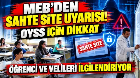 MEB Ortak Yazılı Sınav Sistemi için sahte site uyarısı: Öğrenci ve velileri ilgilendiriyor