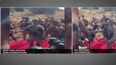 SON DAKİKA... PKK Sincar'dan çekiliyor: Irak bayrağı asıldı