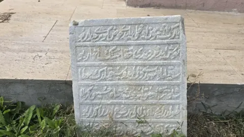 Tekirdağ'da Osmanlı dönemine ait 213 yıllık kitabe bulundu