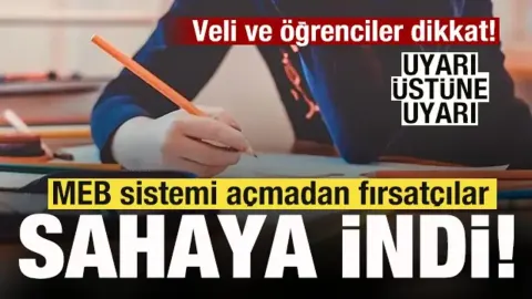 Veli ve öğrenciler dikkat! MEB sistemi açmadan fırsatçılar sahaya indi
